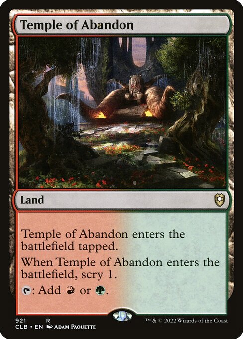 Temple of Abandon from Commander Legends: Battle for Baldur's Gate