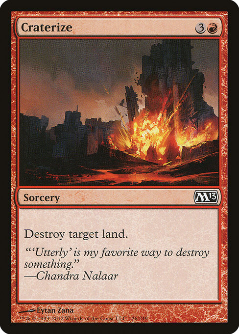 Craterize highlighted card art