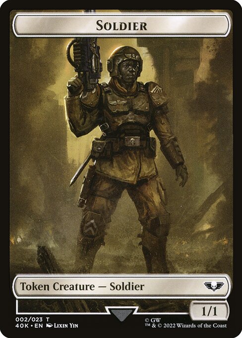Soldier from Warhammer 40,000 Tokens