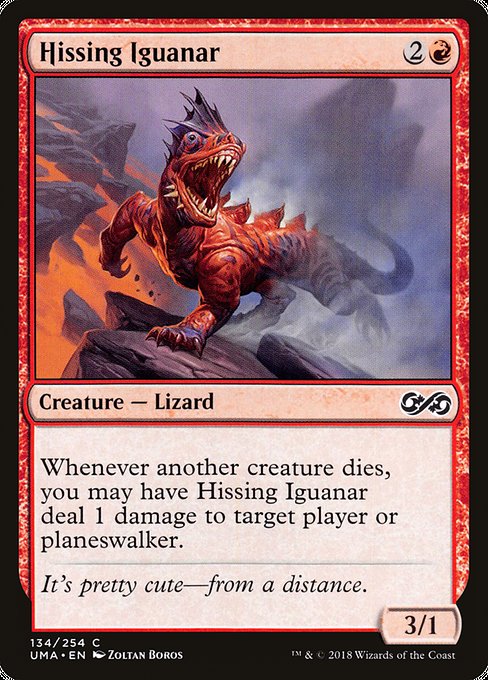 Hissing Iguanar from Ultimate Masters