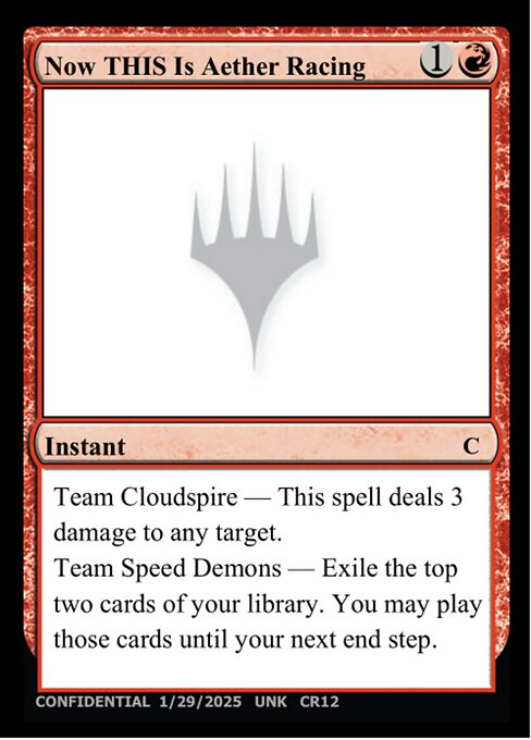 Now THIS Is Aether Racing highlighted card art