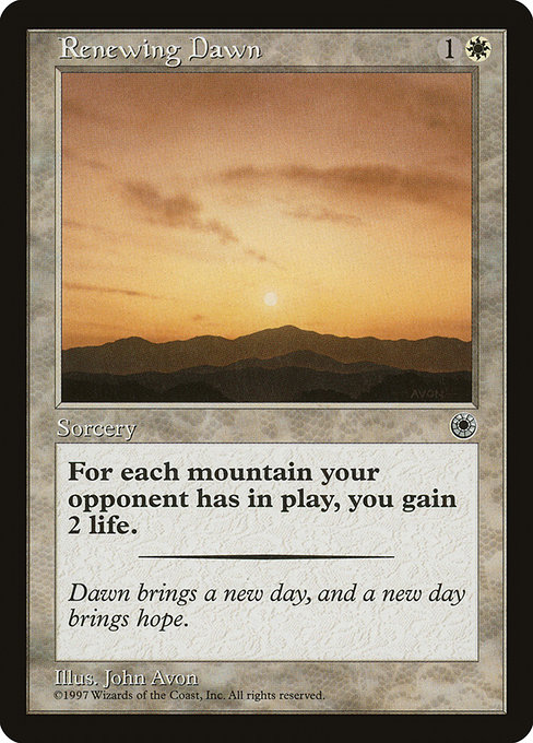Renewing Dawn highlighted card art