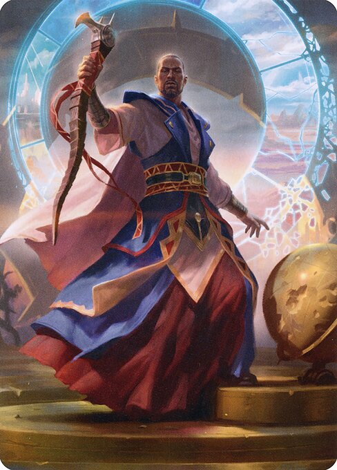 Teferi, Who Slows the Sunset // Teferi, Who Slows the Sunset highlighted card art