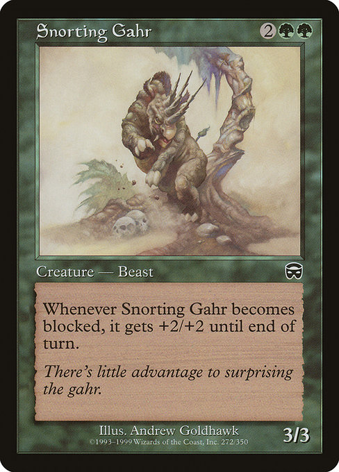 Snorting Gahr highlighted card art