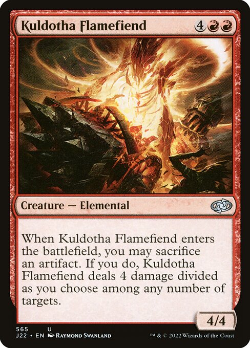 Kuldotha Flamefiend highlighted card art