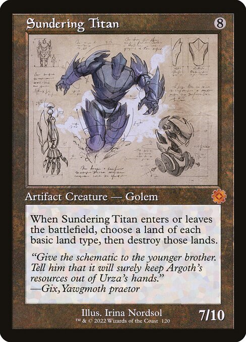 Sundering Titan from The Brothers' War Retro Artifacts