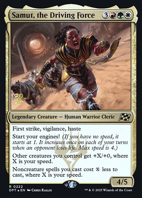 Samut, the Driving Force from Aetherdrift Promos