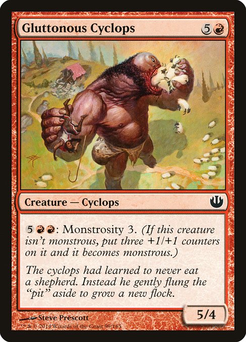 Gluttonous Cyclops highlighted card art