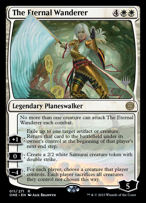 The Eternal Wanderer from Phyrexia: All Will Be One Promos