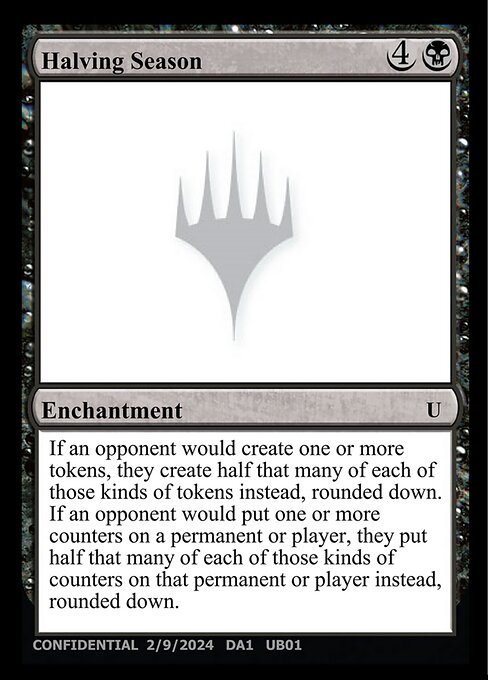 Halving Season from Unknown Event