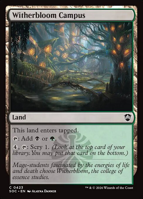 Witherbloom Campus from Secrets of Strixhaven Commander
