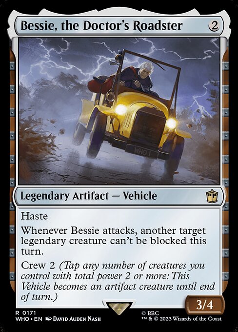 Bessie, the Doctor's Roadster from Doctor Who