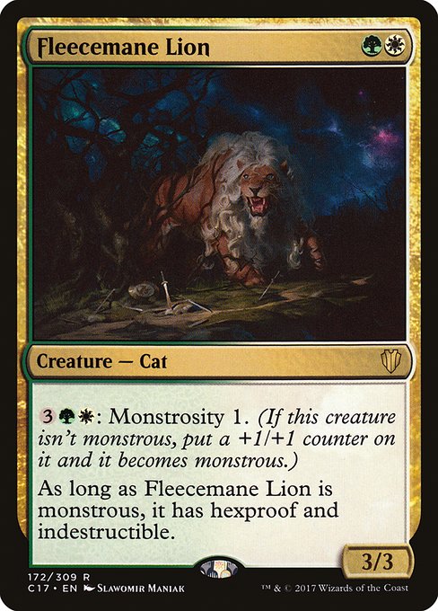 Fleecemane Lion from Commander 2017