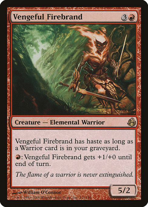 Vengeful Firebrand highlighted card art
