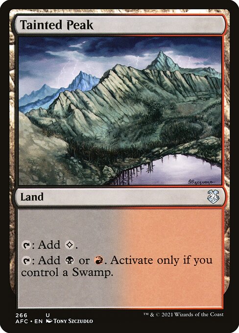 Tainted Peak from Forgotten Realms Commander