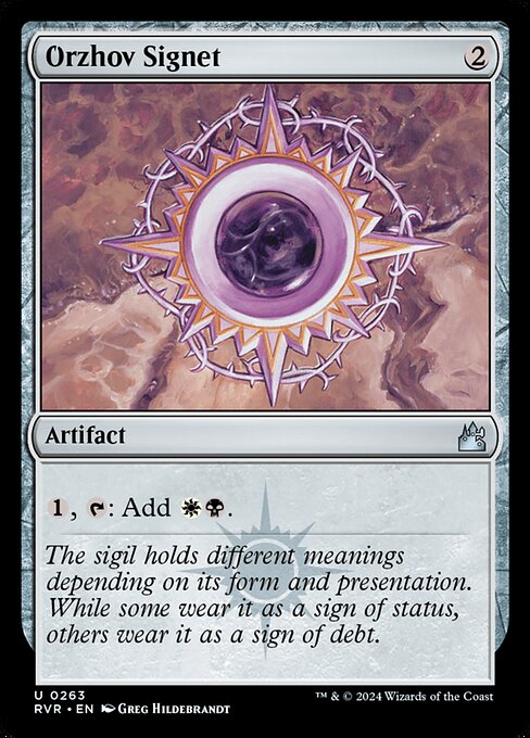 Orzhov Signet from Ravnica Remastered
