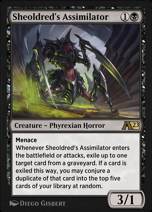 Sheoldred's Assimilator highlighted card art