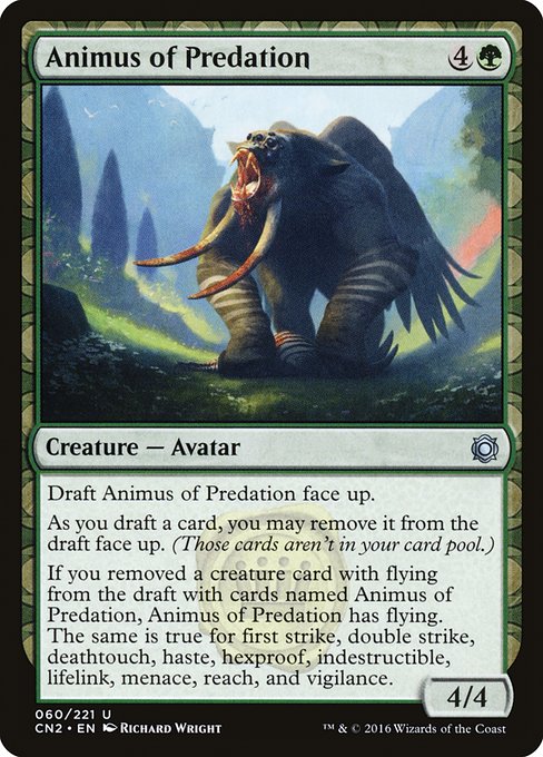 Animus of Predation highlighted card art