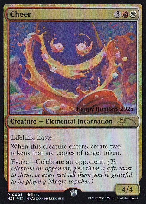 Cheer highlighted card art