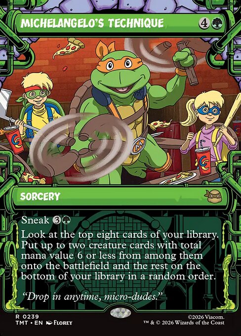 Michelangelo's Technique from Teenage Mutant Ninja Turtles