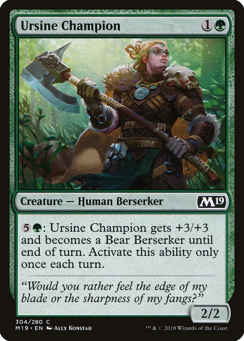 Ursine Champion highlighted card art