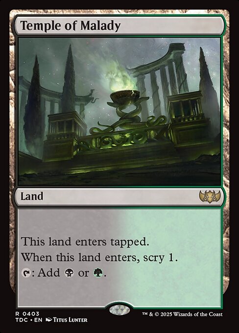 Temple of Malady highlighted card art