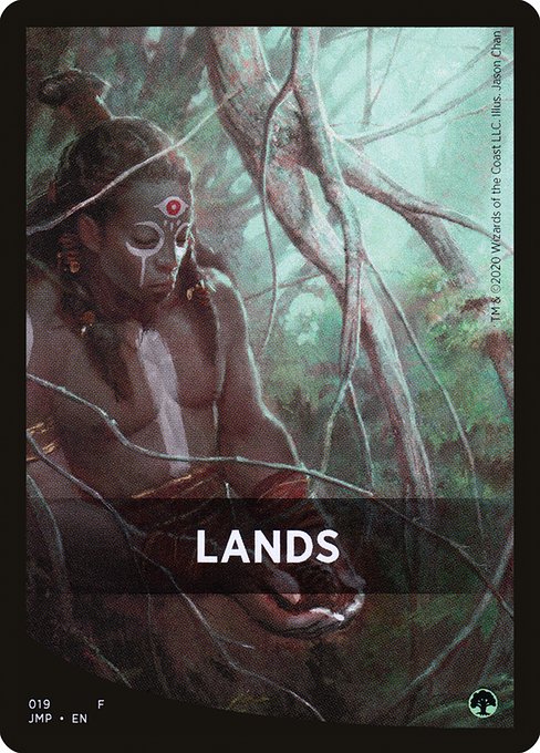 Lands highlighted card art