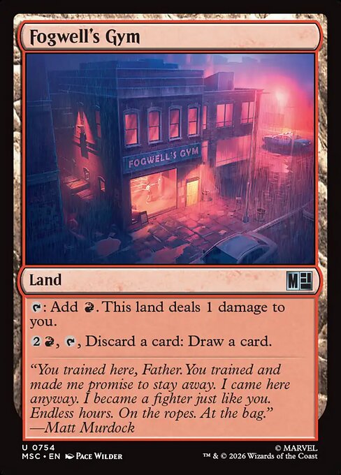 Fogwell's Gym from Marvel Super Heroes Commander