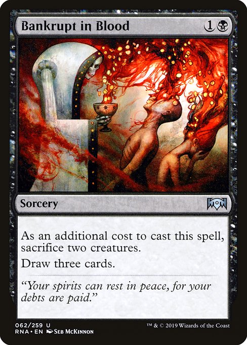 Bankrupt in Blood highlighted card art