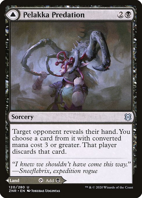 Pelakka Predation // Pelakka Caverns from Zendikar Rising