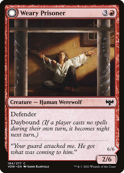 Weary Prisoner // Wrathful Jailbreaker from Innistrad: Crimson Vow