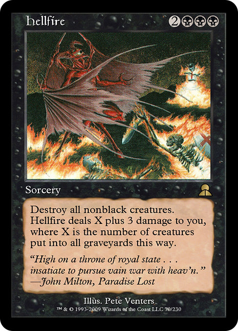 Hellfire highlighted card art