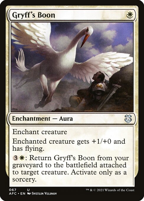 Gryff's Boon from Forgotten Realms Commander