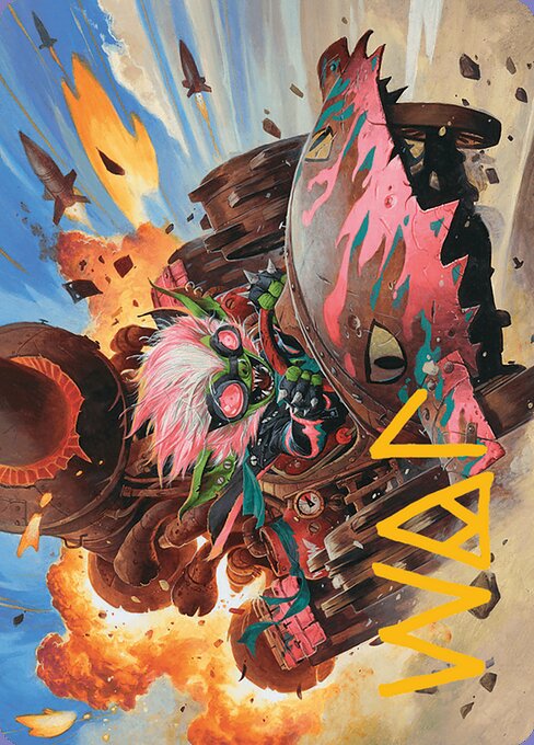 Redshift, Rocketeer Chief // Redshift, Rocketeer Chief highlighted card art
