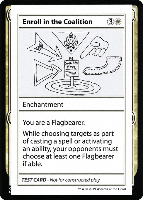 Enroll in the Coalition highlighted card art