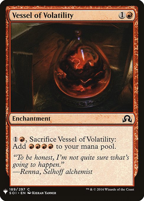 Vessel of Volatility highlighted card art
