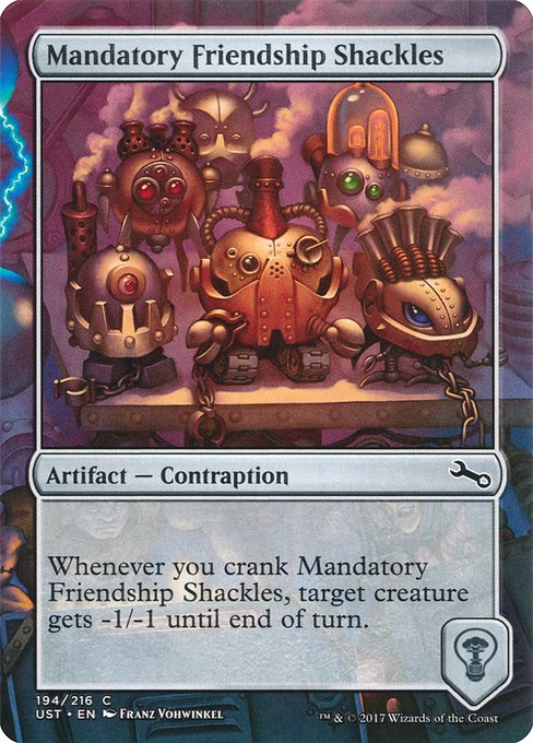 Mandatory Friendship Shackles highlighted card art