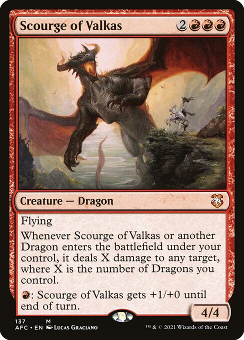 Scourge of Valkas from Forgotten Realms Commander