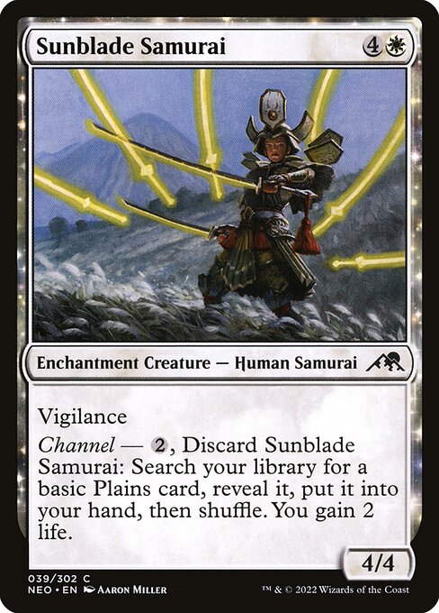 Sunblade Samurai from Kamigawa: Neon Dynasty