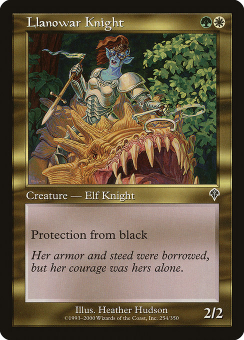Llanowar Knight highlighted card art