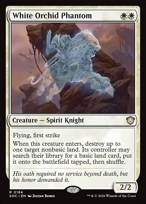 White Orchid Phantom from Secrets of Strixhaven Commander