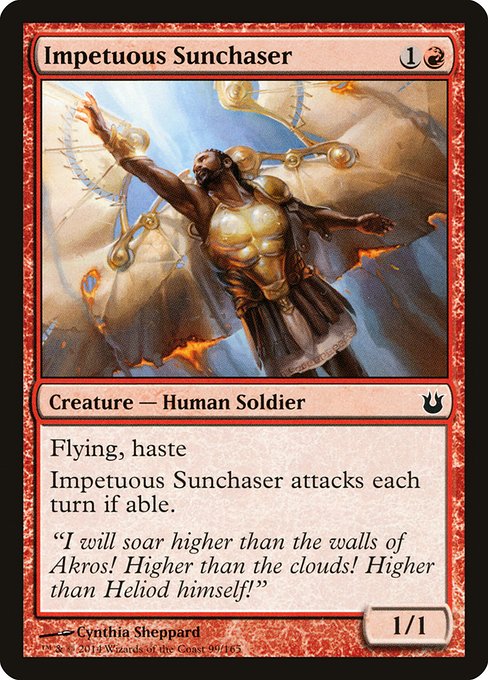 Impetuous Sunchaser highlighted card art