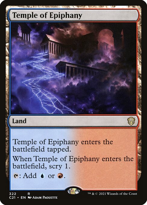 Temple of Epiphany from Commander 2021