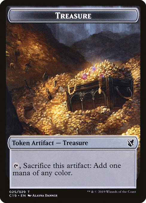 Treasure from Commander 2019 Tokens