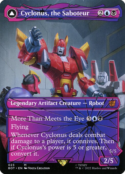 Cyclonus, the Saboteur // Cyclonus, Cybertronian Fighter from Transformers