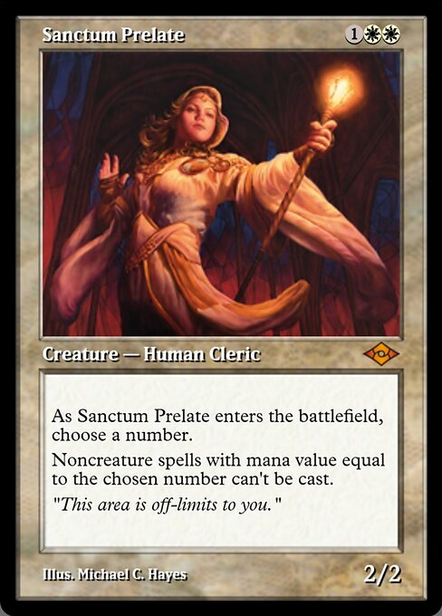 Sanctum Prelate highlighted card art
