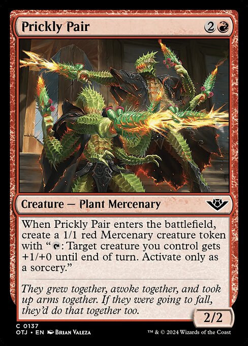 Prickly Pair highlighted card art