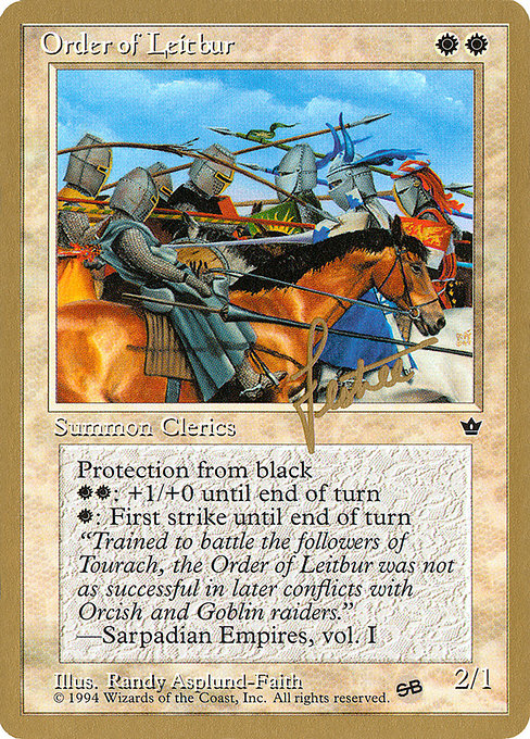 Order of Leitbur from Pro Tour Collector Set