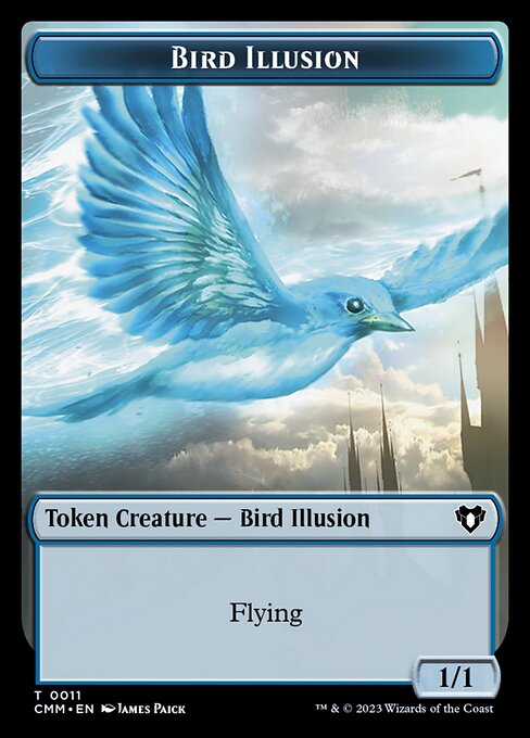 Bird Illusion from Commander Masters Tokens