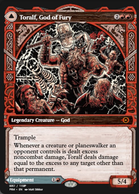 Toralf, God of Fury // Toralf's Hammer highlighted card art